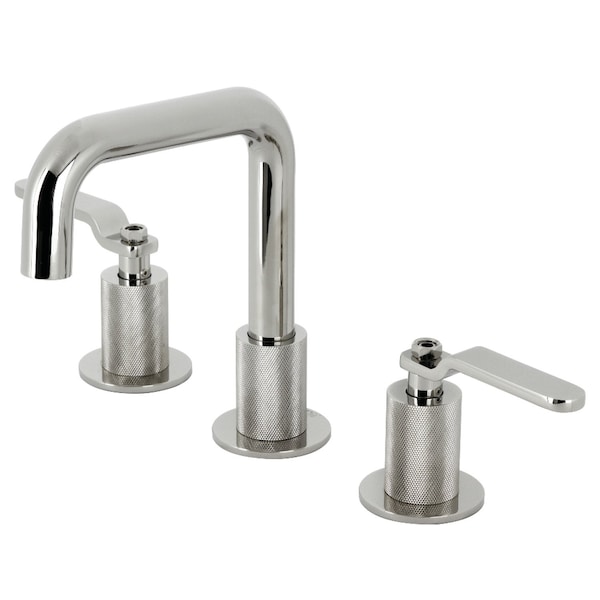 Widespread Bathroom Faucet with Push PopUp, Polished Nickel